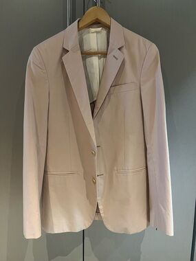 Men's Two-Button Notch-Lapel Blazer - Cream